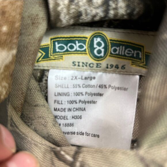 Bob Allen Reversible Camouflage Vest Mens 2XL Realtree Hardwoods Hunting - Picture 8 of 11